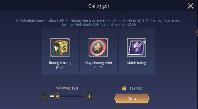 Liên Quân Mobile: Game thủ trúng skin bậc S  từng có giá 300 nghìn đồng chỉ với 650 vàng - Ảnh 1.