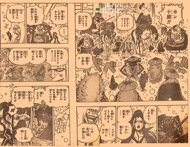 Những hình ảnh ấn tượng nhất trong One Piece chapter 985, Luffy và Yamato bắt đầu hành động - Ảnh 1.