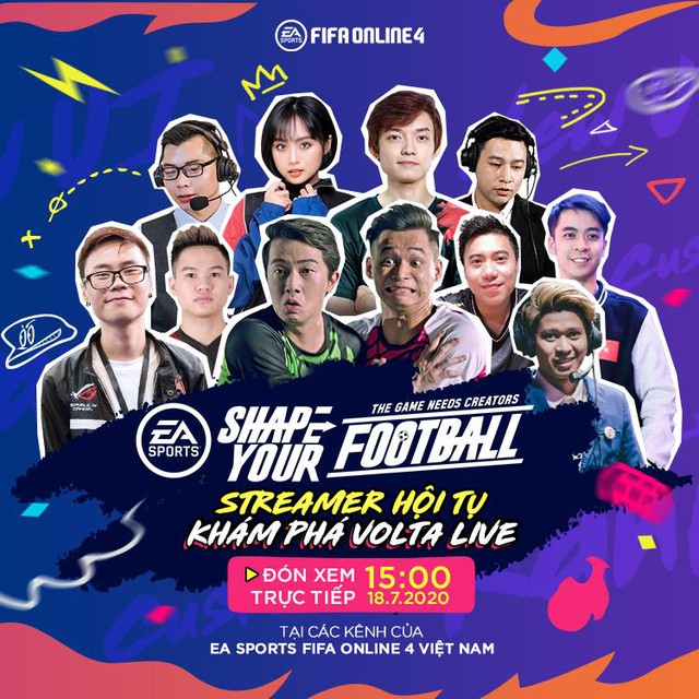 Độ Mixi, Cris Devil Gamer, QTV, Minh Nghi cùng dàn Streamer Khủng hội tụ cùng quẩy Volta Live FIFA Online 4 - Ảnh 1.