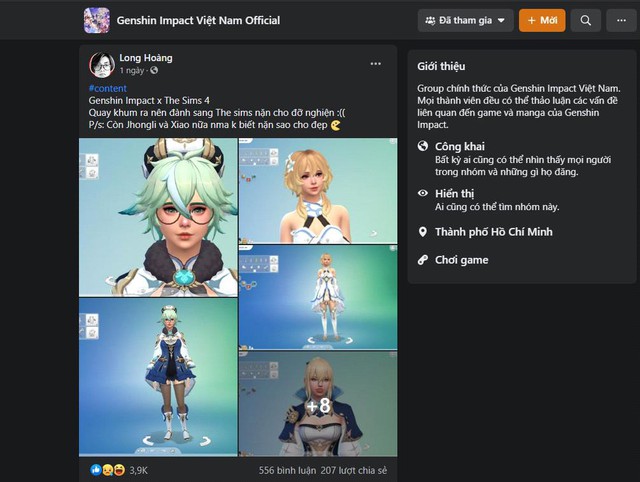 Dàn nữ nhân vật Genshin Impact bất ngờ xuất hiện trong The Sims 4 - Ảnh 5.