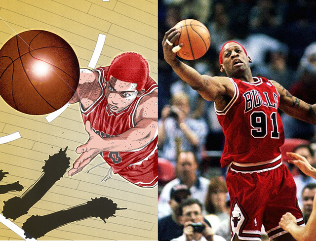 Slam Dunk: Sakuragi Hanamichi và 6 nhân vật được lấy cảm hứng từ những cầu thủ nổi tiếng ngoài đời thật - Ảnh 2.