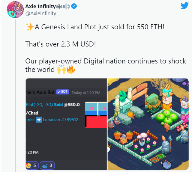 Chiêm ngưỡng miếng đất ảo trị giá hơn 57 tỷ đồng trong game Axie Infinity - Ảnh 2.