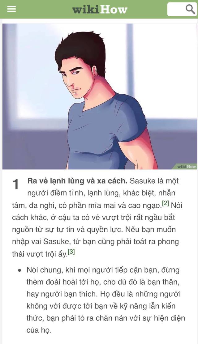 Bạn là wibu nhưng đã chán nản với bản thân? Hãy để WikiHow hướng dẫn bạn cách trở thành Sasuke - Ảnh 2.