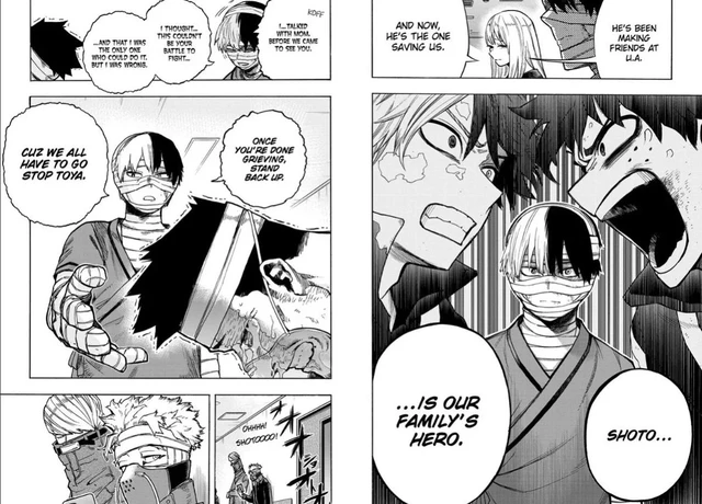 My Hero Academia: Bỏ qua mối bất hòa, Shoto và Endeavor sẽ hợp lực để đối phó với Dabi - Ảnh 2.