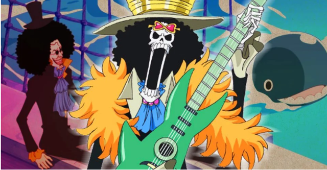 One Piece: Brock – Chàng nhạc sĩ xương vui tính thích xem \