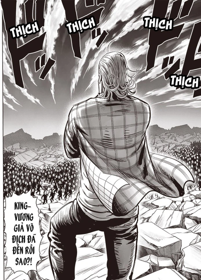 One Punch Man chap 197: Các fan phấn khích với màn xuất hiện cực ngầu của thánh chém gió King - Ảnh 2.