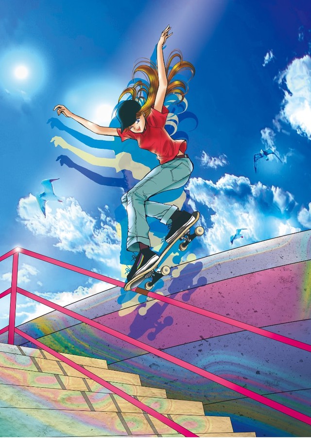 Đôi tông huyền thoại của Luffy xuất hiện trong tranh cổ động Olympic Tokyo mùa hè 2020 do tác giả One Piece vẽ tặng - Ảnh 3.