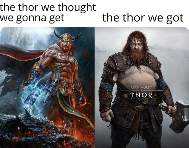 Chết cười với loạt ảnh chế tạo hình mới của Thor trong God of War: Ragnarok, cái bụng bia là điểm nhấn - Ảnh 6.