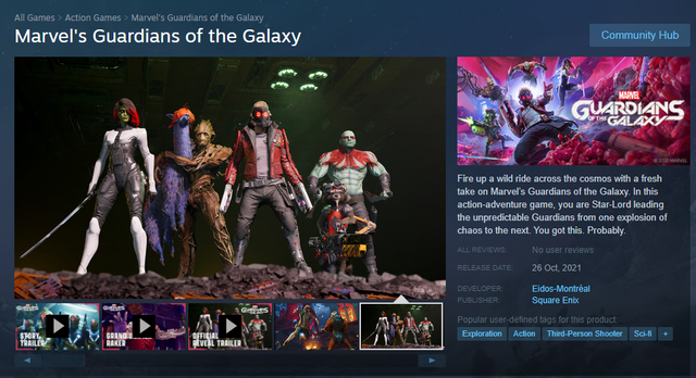 Marvels Guardians of The Galaxy đã có mặt trên Steam, hé lộ phát hành trong tháng sau - Ảnh 1.