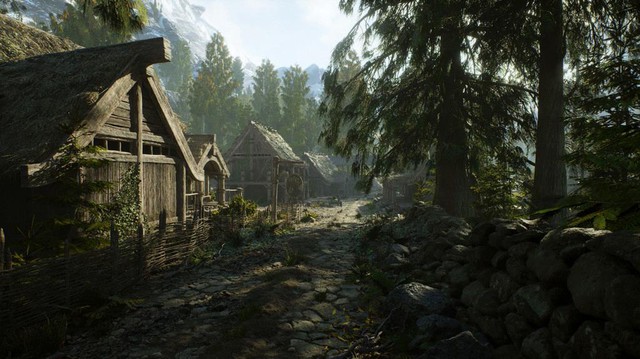 Bất ngờ trước độ chân thật và đẹp mắt của Skyrim trong Unreal Engine 5 - Ảnh 2.