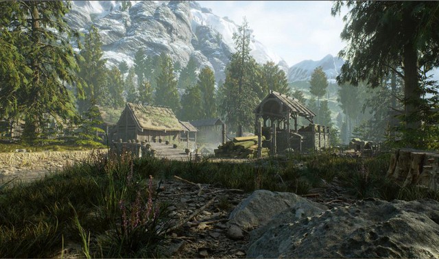 Bất ngờ trước độ chân thật và đẹp mắt của Skyrim trong Unreal Engine 5 - Ảnh 4.