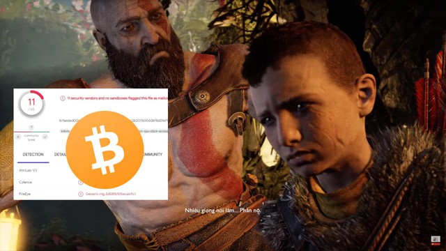 Phát hiện phần mềm đào Bitcoin trong bản Việt hóa God of War - Ảnh 1.