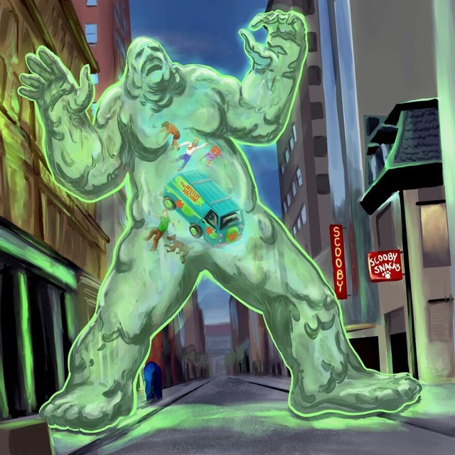 25 nhân vật phản diện trong Scooby-Doo bị biến tượng một cách kỳ quái khi được tái hiện theo phong cách rùng rợn - Ảnh 15.