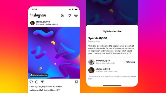 Trải nghiệm NFT trên mạng xã hội Instagram, Mark Zuckerberg tuyên bố sẽ sớm đưa tính năng mới lên Facebook - Ảnh 1.