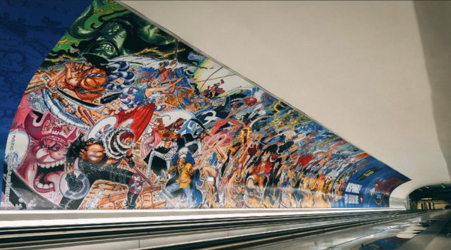 Là manga đầu tiên đạt doanh số 30 triệu bản tại Pháp, một bức tranh cực lớn của One Piece xuất hiện tại Paris - Ảnh 3.