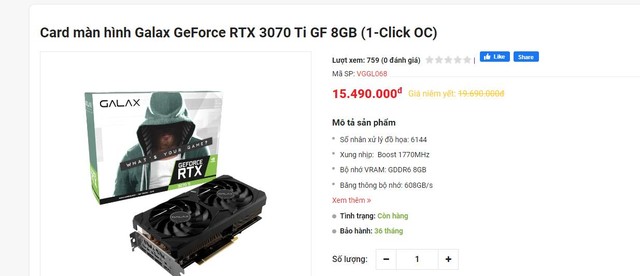 RTX 3070 Ti giá đã chia đôi, game thủ Việt tha hồ lên đồ nâng cấp máy - Ảnh 2.